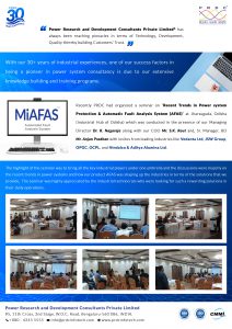 Recent Trends in Power System Protection & Automatic Fault Analysis System (AFAS)